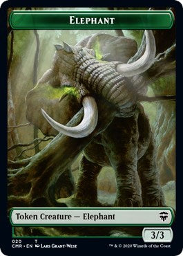 Elephant / Soldier Double-sided Token (Commander Legends) Light Play