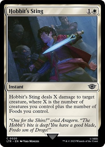 Hobbit's Sting (Universes Beyond: The Lord of the Rings: Tales of Middle-earth) Light Play Foil