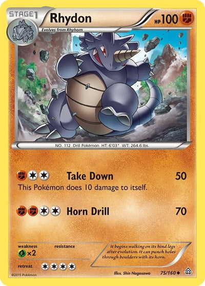Rhydon (XY - Primal Clash) Light Play