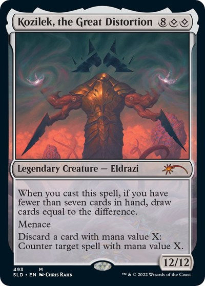 Kozilek, the Great Distortion (Secret Lair) Light Play