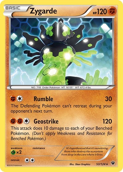 Zygarde (53) (XY - Fates Collide) Light Play