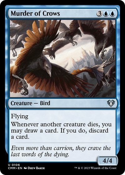 Murder of Crows (Commander Masters) Light Play Foil