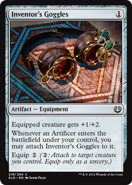 Inventor's Goggles (Kaladesh) Light Play