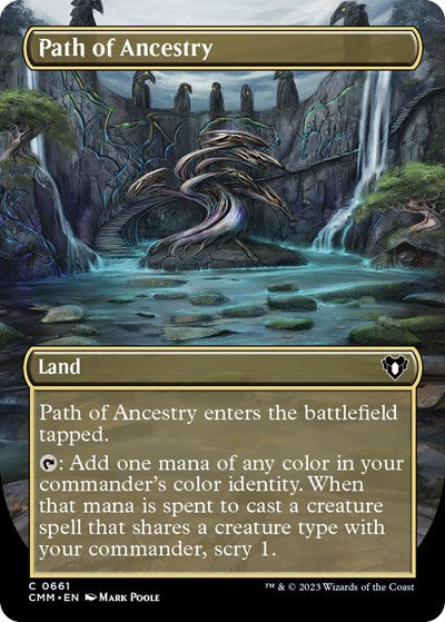 Path of Ancestry (Borderless) (Commander Masters) Light Play Foil