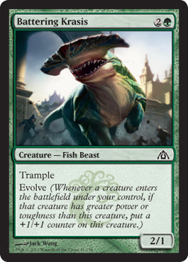 Battering Krasis (Dragon's Maze) Light Play Foil