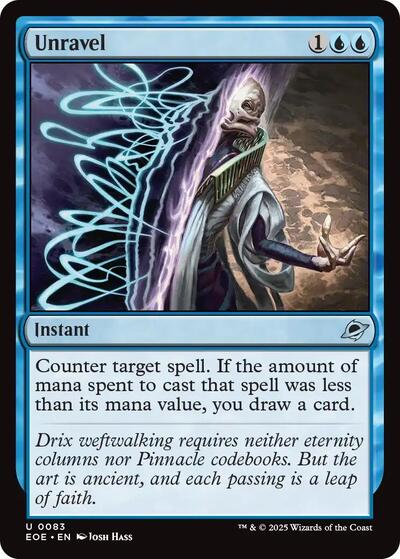 Unravel (Edge of Eternities) Light Play Foil