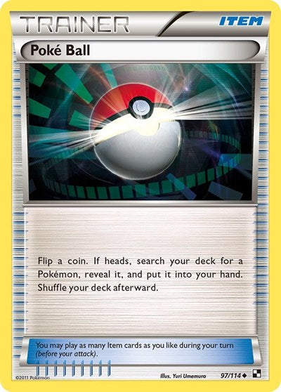Poke Ball (Black and White) Heavy Play