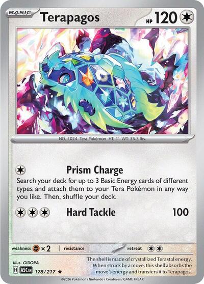 Terapagos (ME: Ascended Heroes) Light Play Holofoil