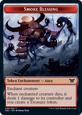 Smoke Blessing / Goblin Double-sided Token (Commander: Kamigawa: Neon Dynasty) Light Play