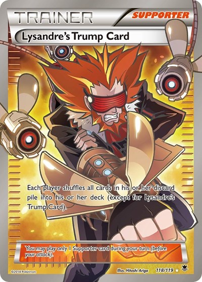 Lysandre's Trump Card (118 Full Art) (XY - Phantom Forces) Light Play Holofoil