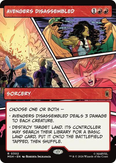 Avengers Disassembled (Borderless) (Marvel Super Heroes) Light Play