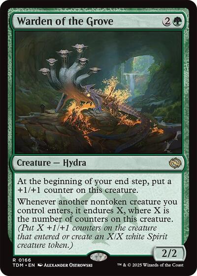 Warden of the Grove (Tarkir: Dragonstorm) Light Play