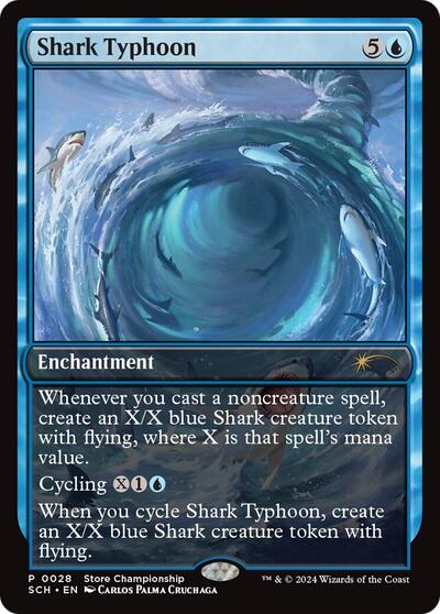 Shark Typhoon (Promos: Game Day and Store Championship) Light Play Foil