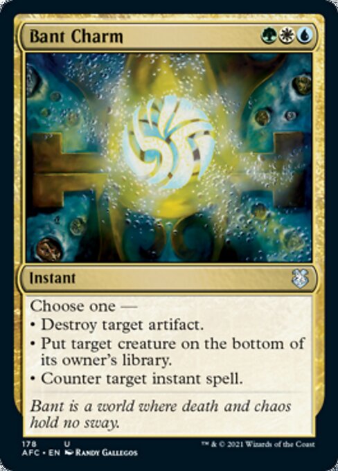 Bant Charm (Commander 2021 Forgotten Realms) Damaged / Poor