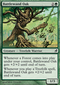 Battlewand Oak (Lorwyn) Light Play