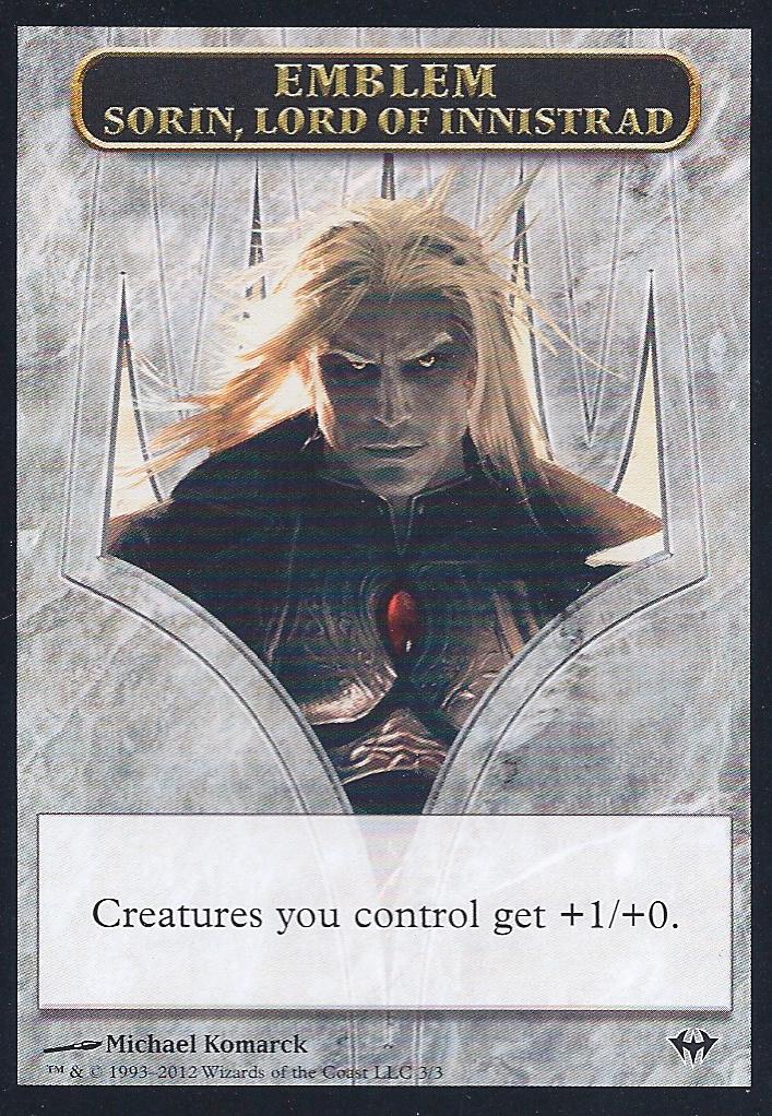 Emblem Sorin Lord of Innistrad (Dark Ascension) Light Play