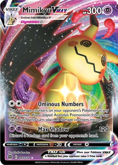 Mimikyu VMAX (SWSH09: Brilliant Stars) Near Mint Holofoil