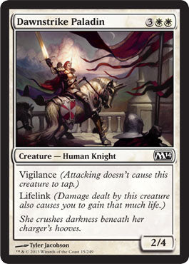 Dawnstrike Paladin (Magic 2014 Core Set) Light Play