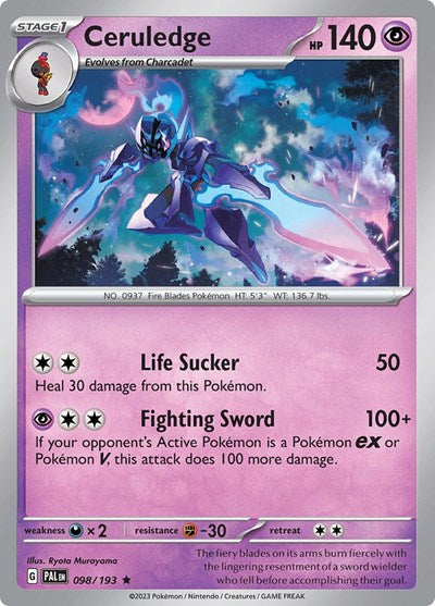 Ceruledge (SV02: Paldea Evolved) Light Play Holofoil
