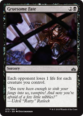 Gruesome Fate (Rivals of Ixalan) Light Play
