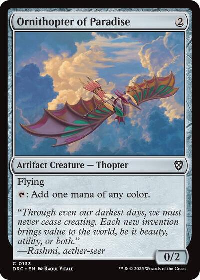 Ornithopter of Paradise (Commander: Aetherdrift) Light Play