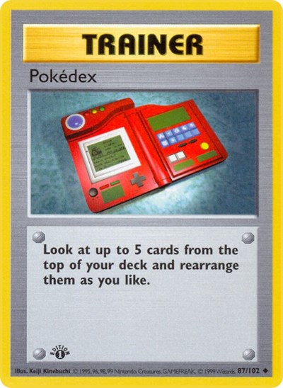 Pokedex (Base Set (Shadowless)) Light Play Unlimited