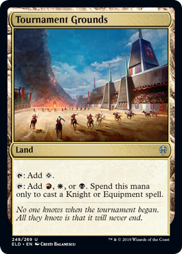 Tournament Grounds (Throne of Eldraine) Light Play Foil