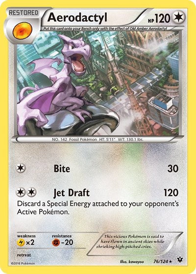 Aerodactyl (XY - Fates Collide) Damaged / Poor