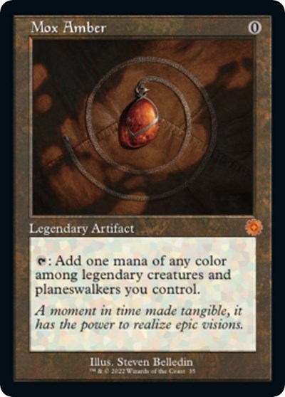 Mox Amber (The Brothers' War: Retro Frame Artifacts) Near Mint Foil