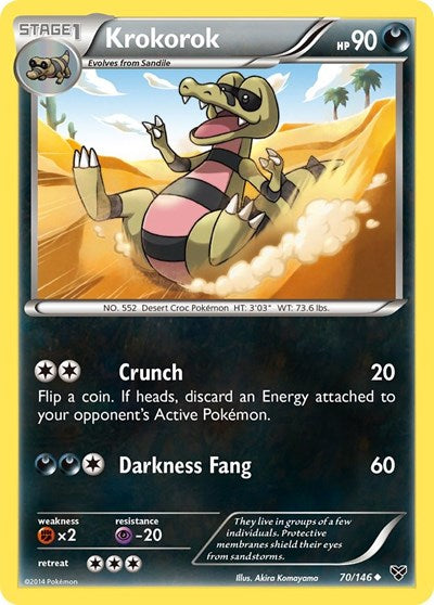 Krokorok (XY Base Set) Heavy Play