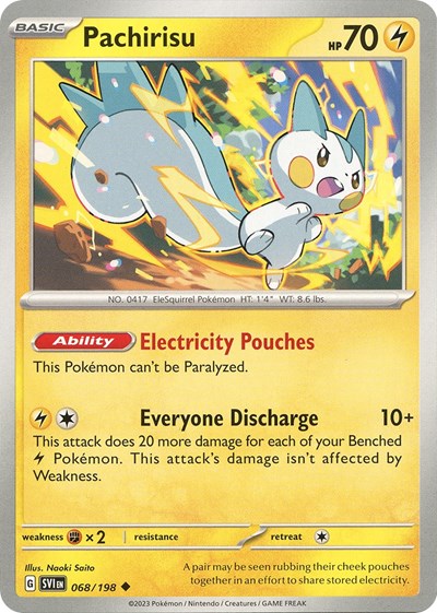 Pachirisu - 068 (Scarlet and Violet: Base Set) Light Play