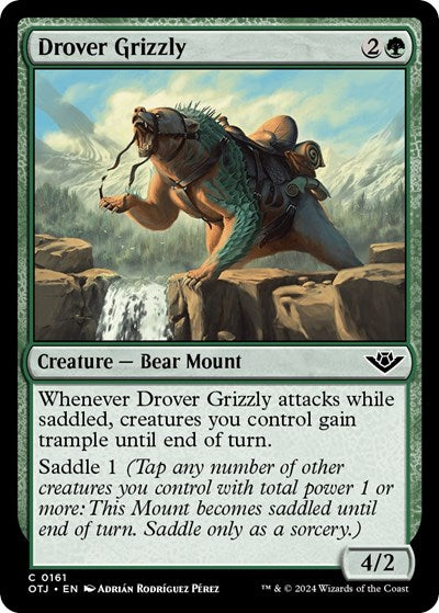 Drover Grizzly (Outlaws of Thunder Junction) Light Play Foil