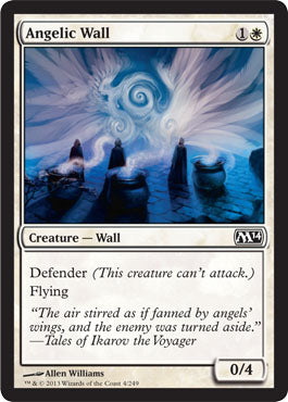 Angelic Wall (Magic 2014 Core Set) Light Play Foil