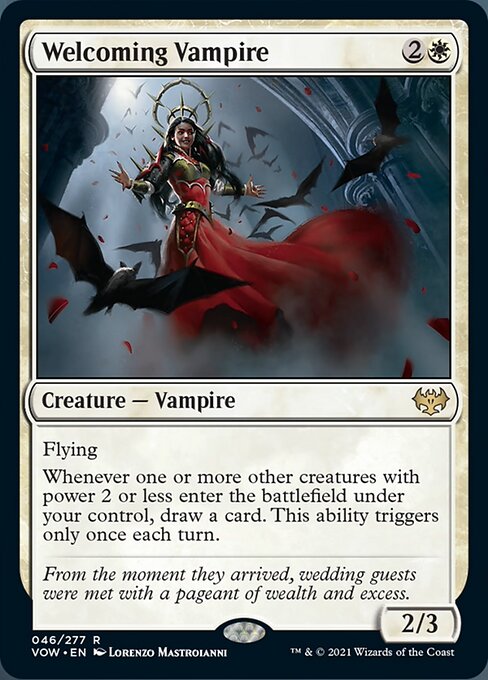 Welcoming Vampire (Innistrad: Crimson Vow) Light Play Foil