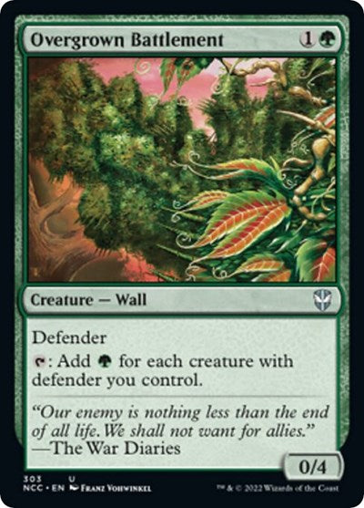 Overgrown Battlement (Commander: Streets of New Capenna) Light Play