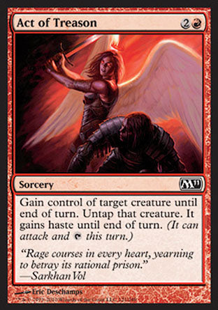 Act of Treason (Magic 2011 Core Set) Light Play