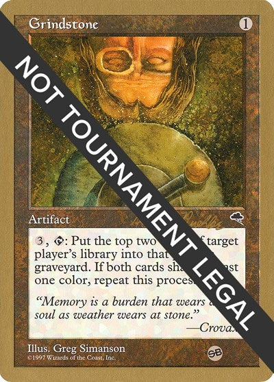 Grindstone - 1998 Randy Buehler (TMP) (SB) (World Championship Decks) Light Play