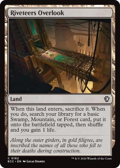 Riveteers Overlook (Commander: Lorwyn Eclipsed) Light Play