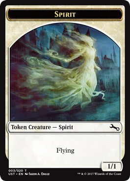Spirit Token (Unstable) Light Play Foil