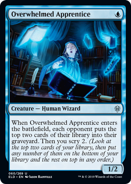 Overwhelmed Apprentice (Throne of Eldraine) Light Play