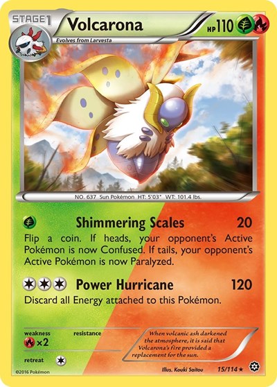 Volcarona (XY - Steam Siege) Damaged / Poor
