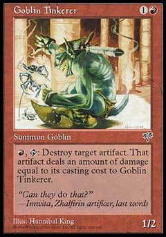 Goblin Tinkerer (Mirage) Damaged / Poor