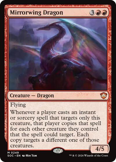 Mirrorwing Dragon (Commander: Secrets of Strixhaven) Light Play