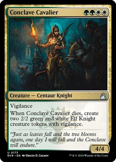 Conclave Cavalier (Ravnica Remastered) Light Play