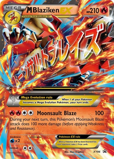 M Blaziken EX (XY Promos) Light Play Holofoil