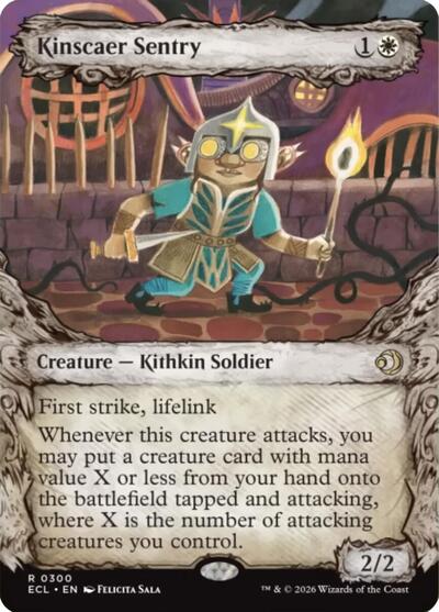 Kinscaer Sentry (Showcase) (Lorwyn Eclipsed) Light Play