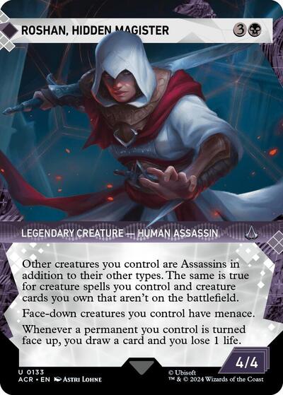 Roshan, Hidden Magister (Showcase) (Universes Beyond: Assassin's Creed) Light Play Foil