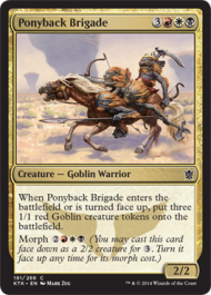 Ponyback Brigade (Khans of Tarkir) Light Play Foil