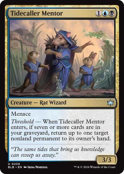Tidecaller Mentor (Bloomburrow) Light Play