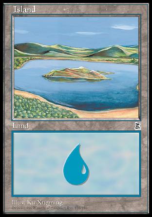 Island (170) (Portal Three Kingdoms) Medium Play
